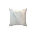 Script Signature Heart Pillow | Spun Polyester Square Pillow