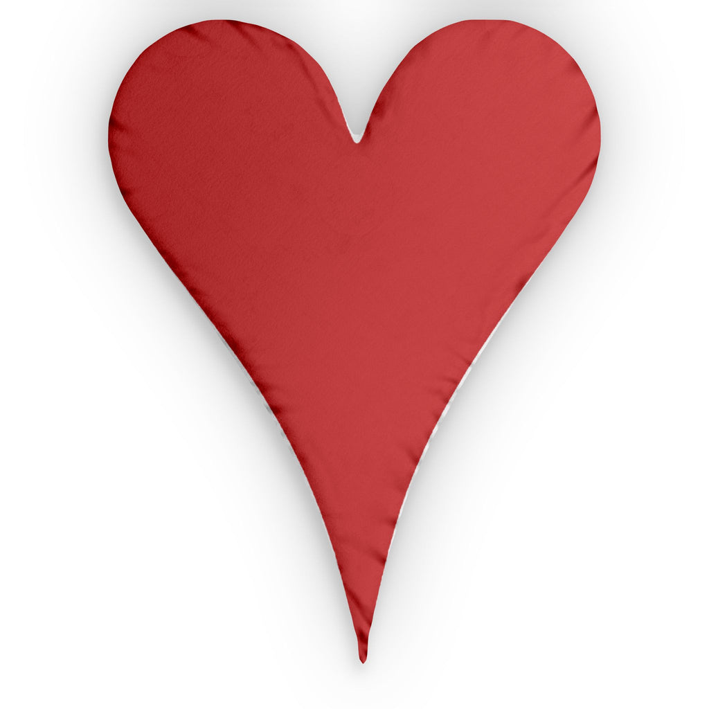 Heart-Shaped Custom Pillow — Red Decorative Accent for Valentine's Day & Home