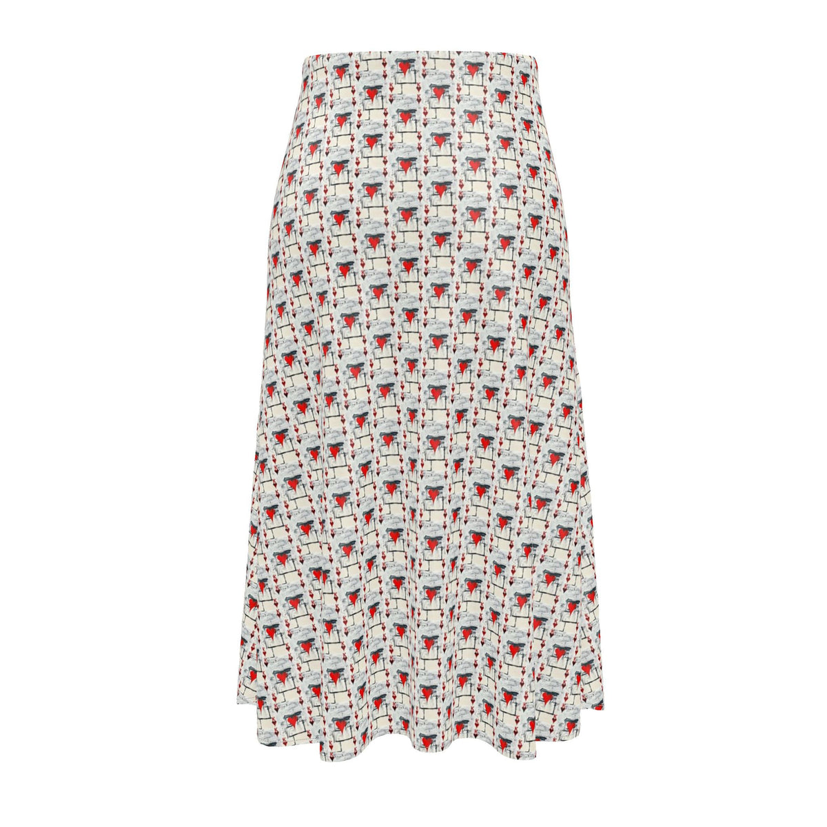 King of Hearts Midi Skirt