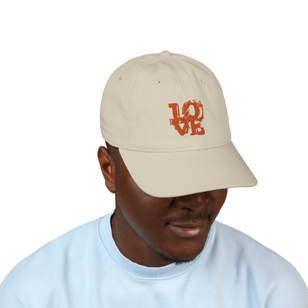 HEART ON BACK Small Heart Embroidery Baseball Cap | Organic Cotton