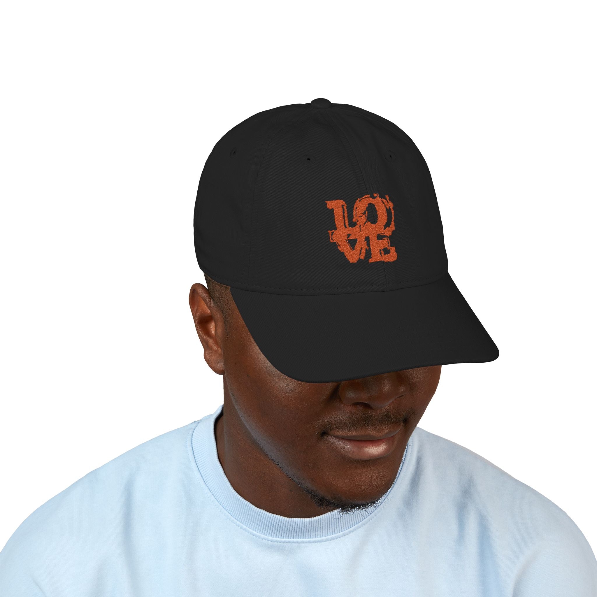 HEART ON BACK Small Heart Embroidery Baseball Cap | Organic Cotton